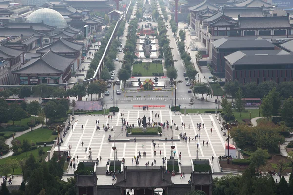 Vista da cidade de Xian (Sian, Xi 'an), província de Shaanxi, China — Fotografia de Stock