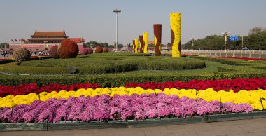 Tiananmen kapısı yasak şehrin kuzeyinde tiananmen Meydanı, beijing, Çin