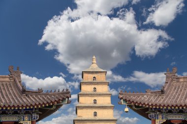 Giant Wild Goose Pagoda or Big Wild Goose Pagoda, is a Buddhist pagoda located in southern Xian (Sian, Xi'an),Shaanxi province, China clipart
