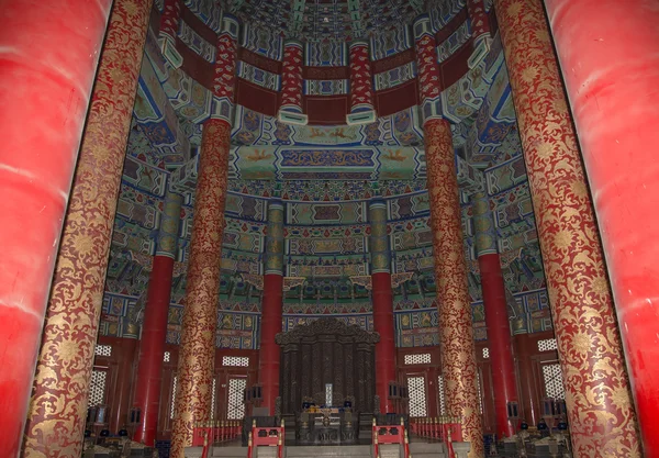 Templomban az ég (oltár-ég)--inside a terem az imádság, a jó termést, Peking, Kína — Stock Fotó