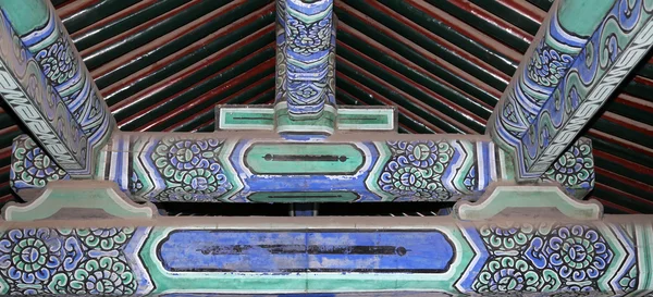 Temple of Heaven (Altar of Heaven)-- Inside the Hall of Prayer for Good Harvests, Beijing, China — Stock Photo, Image