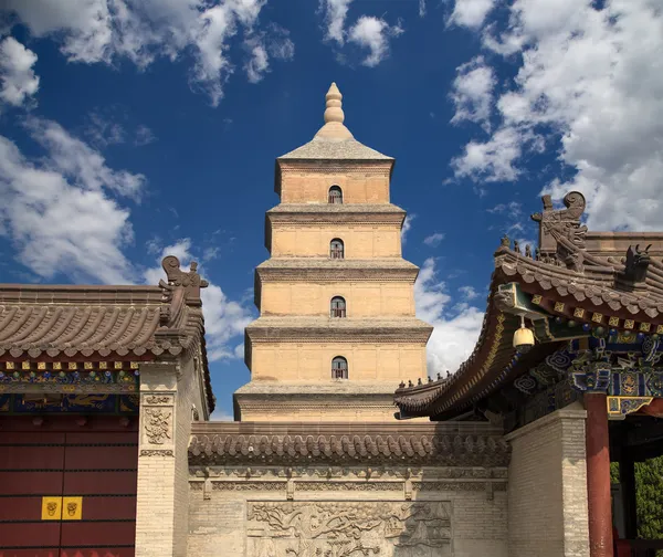Reus wilde gans pagode of big wild goose pagoda, is een boeddhistische Pagode gelegen in zuidelijk xian (sian, xi'an), provincie shaanxi, china — Stockfoto
