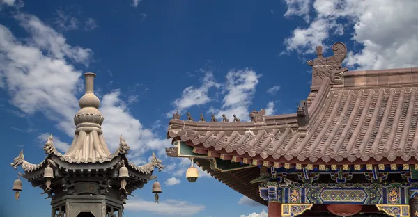 Pagode de Ganso Selvagem Gigante ou Big Wild Goose Pagoda, é um pagode budista localizado no sul de Xian (Sian, Xi 'an), província de Shaanxi, China — Fotografia de Stock