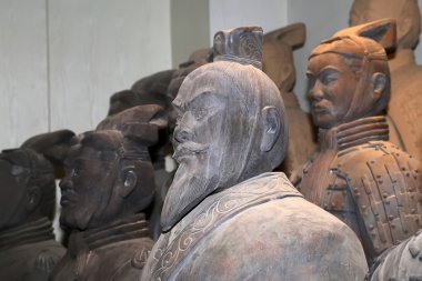 Terracotta army heykeller piyasa ahır Satılık xian (sian), Çin'de