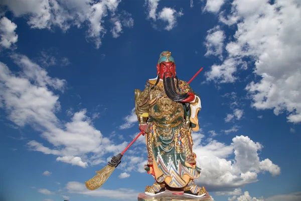 Dharmapala (protecteur du dharma), temple bouddhiste à Pékin, Chine . — Photo