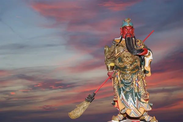 Dharmapala (Beschützer des Dharma), buddhistischer Tempel in Peking, China. — Stockfoto