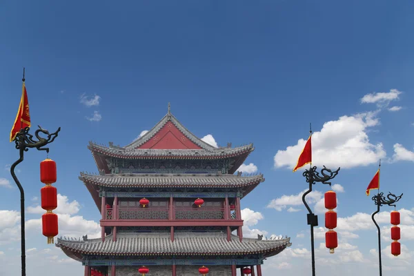 Fortificazioni di Xian (Sian, Xi'an) antica capitale della Cina — Foto Stock