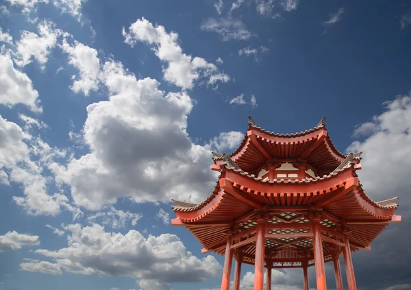 On the territory Giant Wild Goose Pagoda or Big Wild Goose Pagoda, is a Buddhist pagoda located in southern Xian (Sian, Xi'an) — Stock Photo, Image