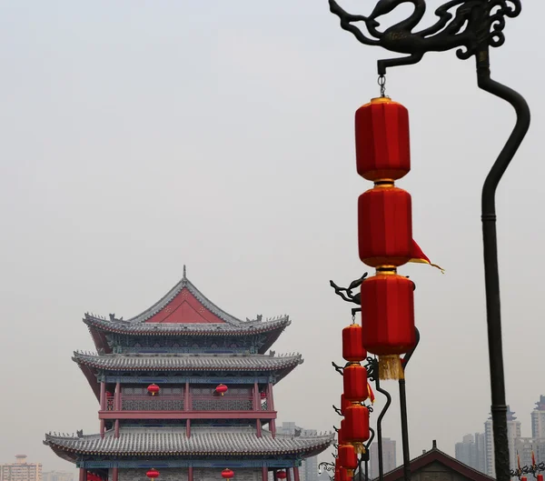 Opevnění xian (sian, xi'an) starobylé hlavní město Číny — Stock fotografie