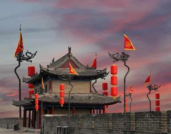 Befästningar av xian (sian, xi'an) en gammal huvudstad i Kina — Stockfoto