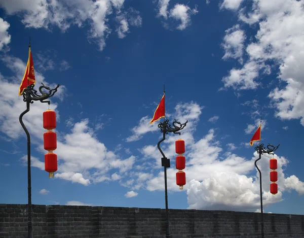 Fortificaciones de Xian (Sian, Xi 'an) una antigua capital de China — Foto de Stock