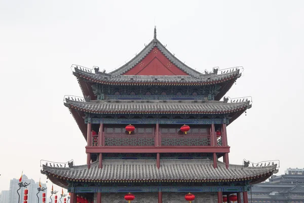 Fortificazioni di Xian (Sian, Xi'an) antica capitale della Cina — Foto Stock