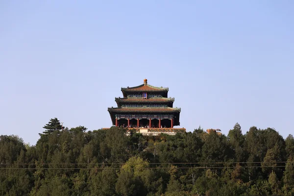 Jingshan park – wanchun pavilon, Peking, Čína — Stock fotografie