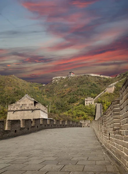 Velká čínská zeď, severně od Pekingu — Stock fotografie