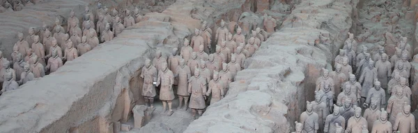 Qin hanedanı terracotta army, xian (sian), Çin — Stok fotoğraf