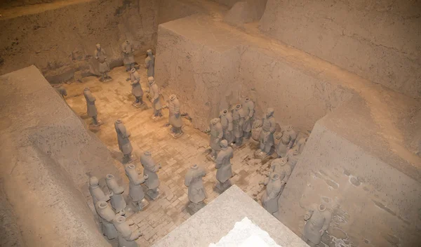 Dynastie Qin Armée en terre cuite, Xian (Sian), Chine — Photo