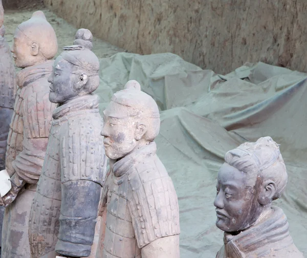 Dinastía Qin Ejército de Terracota, Xian (Sian), China — Foto de Stock