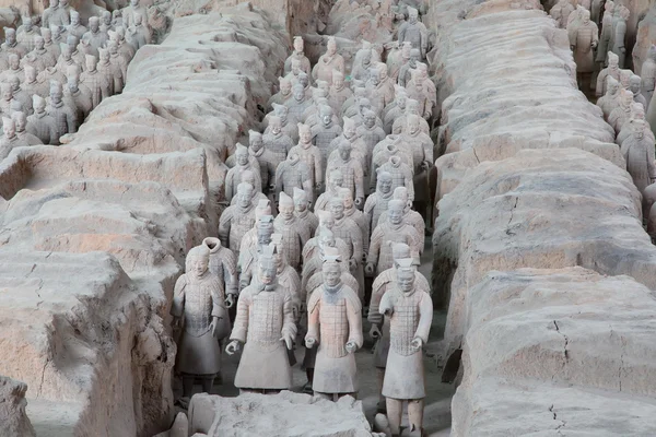 Qin dynasty Terracotta Army, Xian (Sian), China — Stock Image Qin dynasty Terracotta Army, Xian (Sian), China Stock Image
