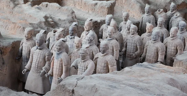 Qin dynasty Terracotta Army, Xian (Sian), China — Stock Image Qin dynasty Terracotta Army, Xian (Sian), China Stock Image