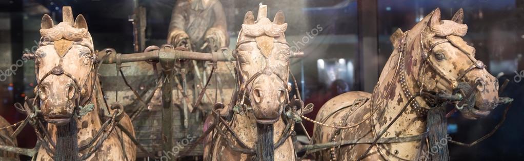 Qin dynasty Terracotta Army, Xian (Sian), China Royalty Free Stock Images