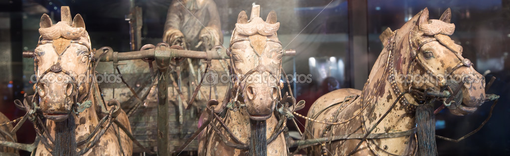 Qin dynasty Terracotta Army, Xian (Sian), China Royalty Free Stock Images