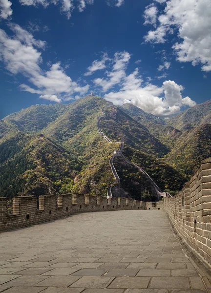 Velká čínská zeď, severně od Pekingu — Stock fotografie