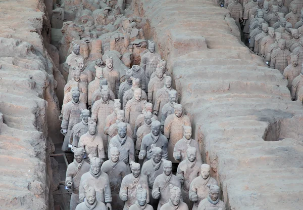 Qin-dynastie terracotta leger, xian (sian), china — Stockfoto