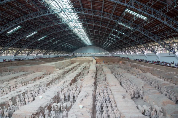 Qin-dynastie terracotta leger, xian (sian), china — Stockfoto