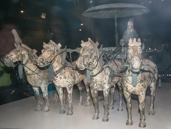 Qin dynasty Terracotta Army, Xian (Sian), China — Stock Image Qin dynasty Terracotta Army, Xian (Sian), China Stock Photo