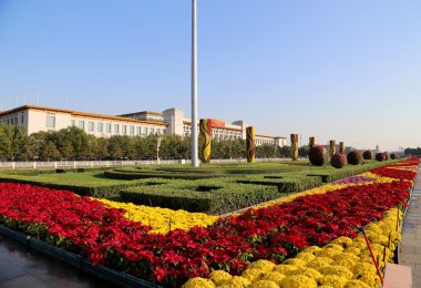 Tiananmen Meydanı... bu büyük şehir Meydanı Merkezi Pekin, Çin