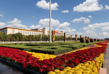 Tiananmen Meydanı... bu büyük şehir Meydanı Merkezi Pekin, Çin