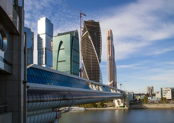 Skyscrapers of the International Business Center (City), Moscow, Russia — Stock Photo, Image