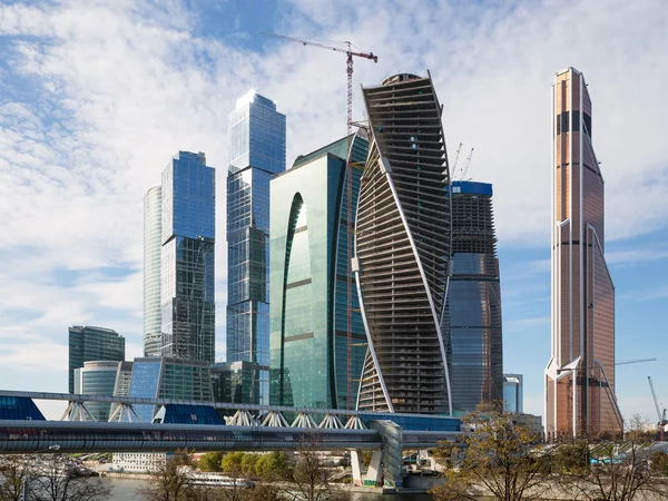 Skyskrapor i International Business Center (stad), Moskva, Ryssland — Stockfoto