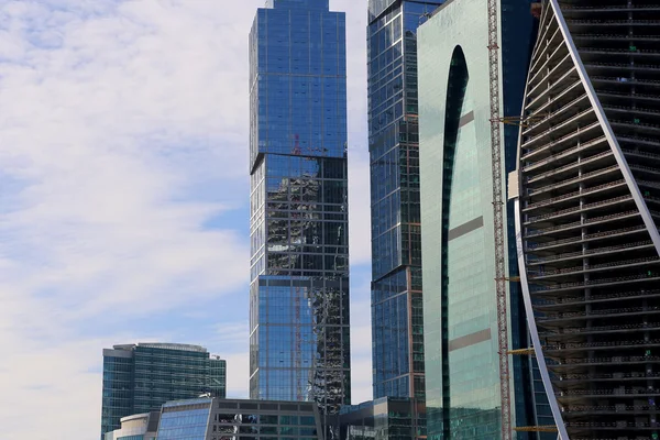 Felhőkarcolók, a nemzetközi üzleti központ (város), Moszkva, Oroszország — Stock Fotó