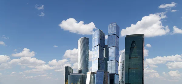 Skyskrapor i International Business Center (stad), Moskva, Ryssland — Stockfoto