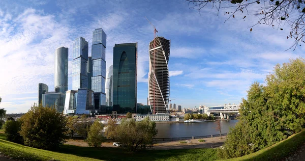 Ουρανοξύστες του Διεθνούς Κέντρου επιχειρήσεων (πόλη), Μόσχα, Ρωσία — Φωτογραφία Αρχείου