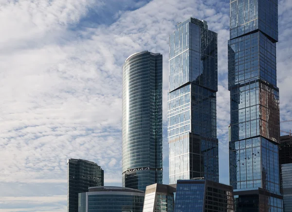 Skyscrapers of the International Business Center (City), Moscow, Russia — Stock Photo, Image