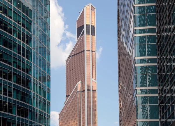 Skyscrapers of the International Business Center (City), Moscow, Russia — Stock Photo, Image