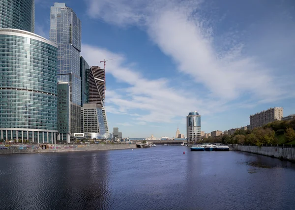 Skyskrapor i International Business Center (stad), Moskva, Ryssland — Stockfoto