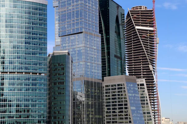 Skyscrapers of the International Business Center (City), Moscow, Russia — Stock Photo, Image