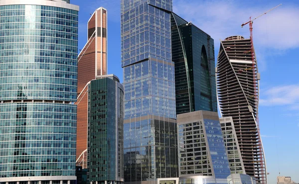 Skyscrapers of the International Business Center (City), Moscow, Russia Stock Image