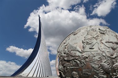 fatihler alan anıt park açık havada cosmonautics Müzesi, Moskova, Rusya
