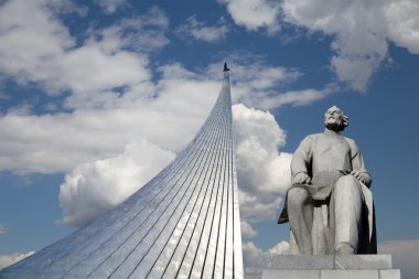 fatihler alan anıt park açık havada cosmonautics Müzesi, Moskova, Rusya