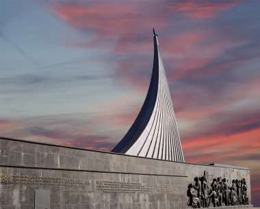 fatihler alan anıt park açık havada cosmonautics Müzesi, Moskova, Rusya