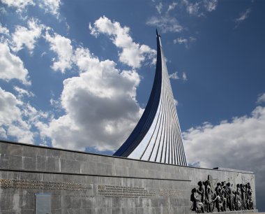 fatihler alan anıt park açık havada cosmonautics Müzesi, Moskova, Rusya