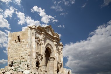 Hadrian'ın kemer: jerash, jordan--jerash 129 yılında İmparator Hadrian'ın ziyareti onuruna inşa edildi