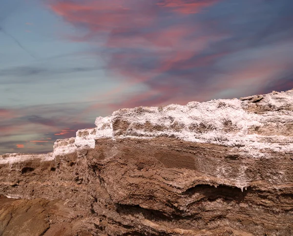 Dead sea salt at Jordan — Stock Photo, Image