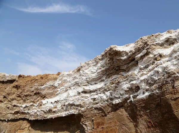 Döda havet salt på jordan — Stockfoto