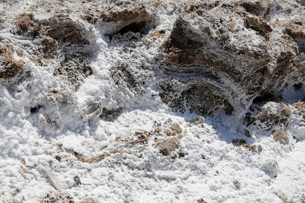 Döda havet salt på jordan — Stockfoto