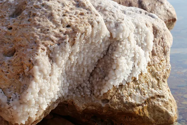 Döda havet salt på jordan — Stockfoto